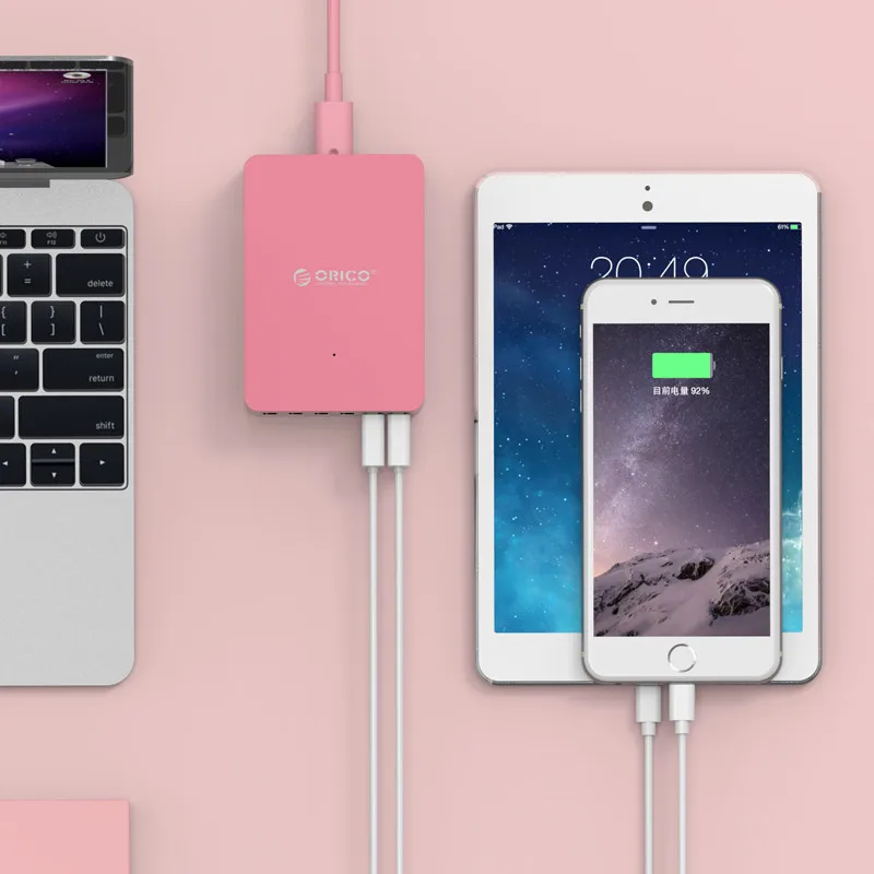 Зарядное устройство ORICO настольное с 6 USB портами 50 Вт/10 А|Зарядные устройства| |