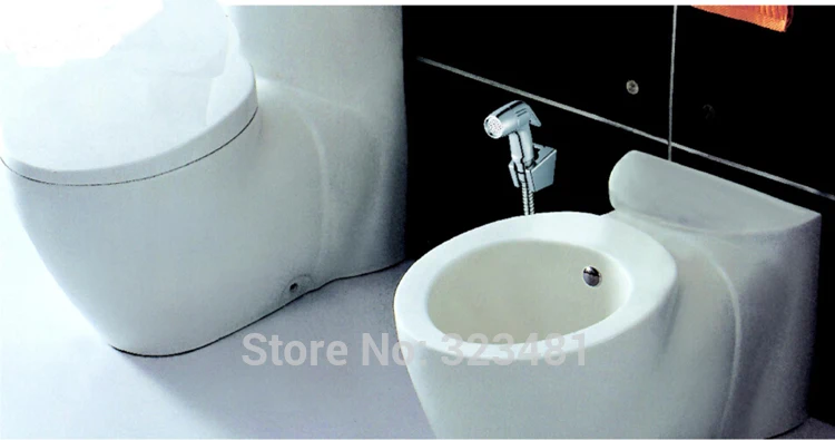 FB010 Пластик Портативный ручные биде душ Туалет Shattaf хромированное покрытие с покрытием из Мусульманских Душ Shattaf головы
