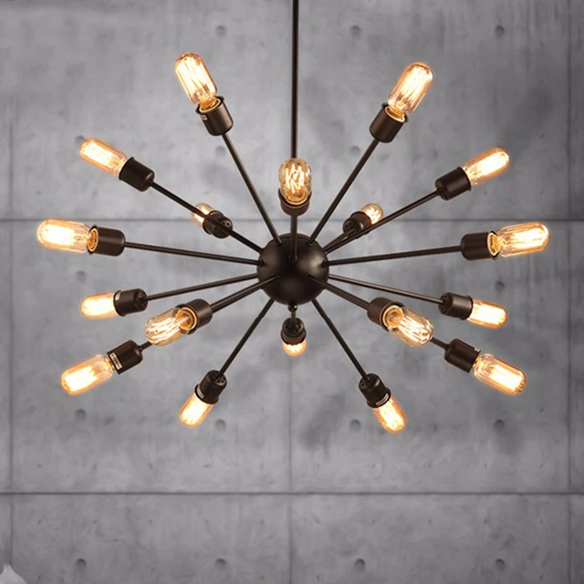 Vintage Ceiling Lights American Design Living Bedroom Foyer Large Vintage Ceiling Lights American Design Living Bedroom Foyer Large Modern Lamp Lighting Black Shade Lamparas