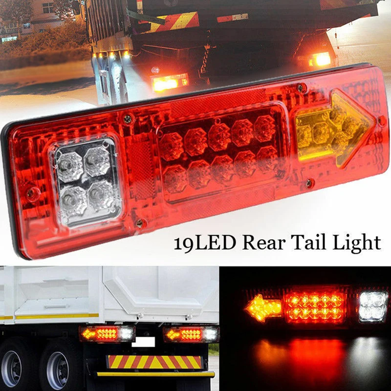 Car Lights For Car/trailer/truck Led Rear Tail Lights Universal 12v