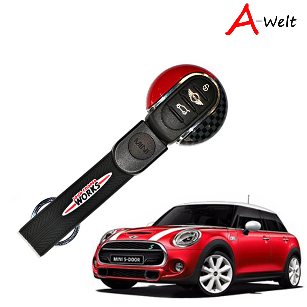 1) Юнион Джек стиль ключ чехол оболочка ж/ремешок для 3rd Gen MINI Cooper F55 F56 Smart Key