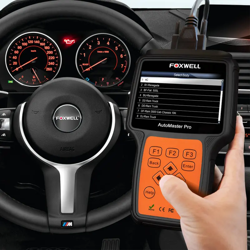 Foxwell NT624 Pro OBD OBDII Автомобильный сканер все системы ABS подушка безопасности SRS EPB