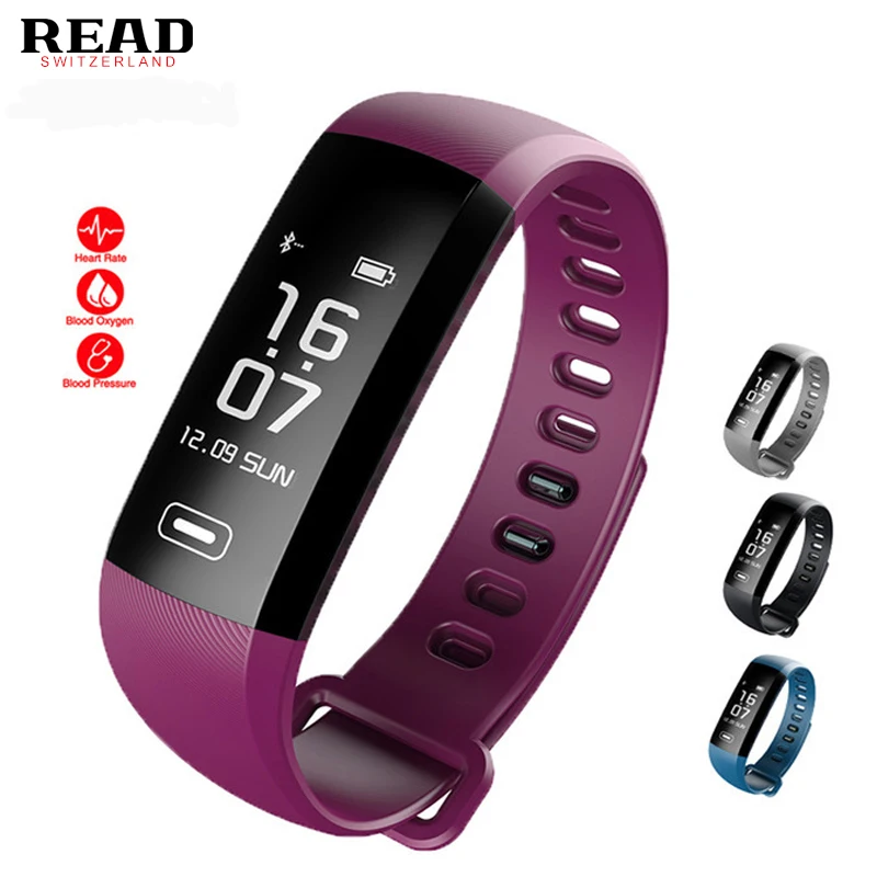 

READ R5 PLUS Smart bracele Heart rate Monitor Alarm Clock Bluetooth 4.0 Fitness Activity Wristband Sports Watch for iOS Android