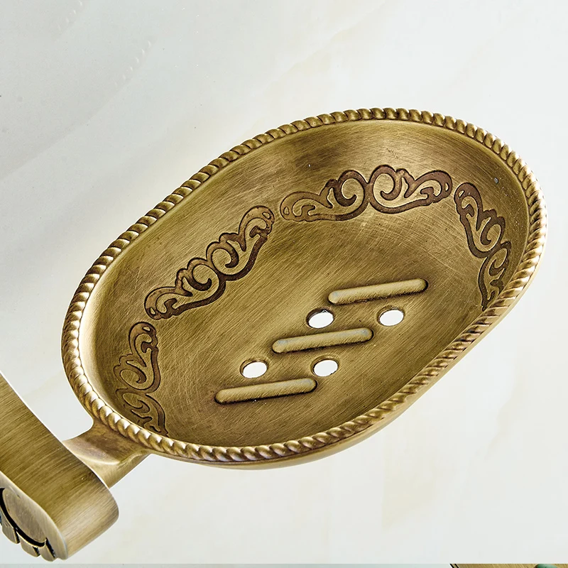 Vidric ретро резные Lurxy ванная комната Античная бронзовая отделка мыльница, винтажный держатель для мыла аксессуары для ванной комнаты