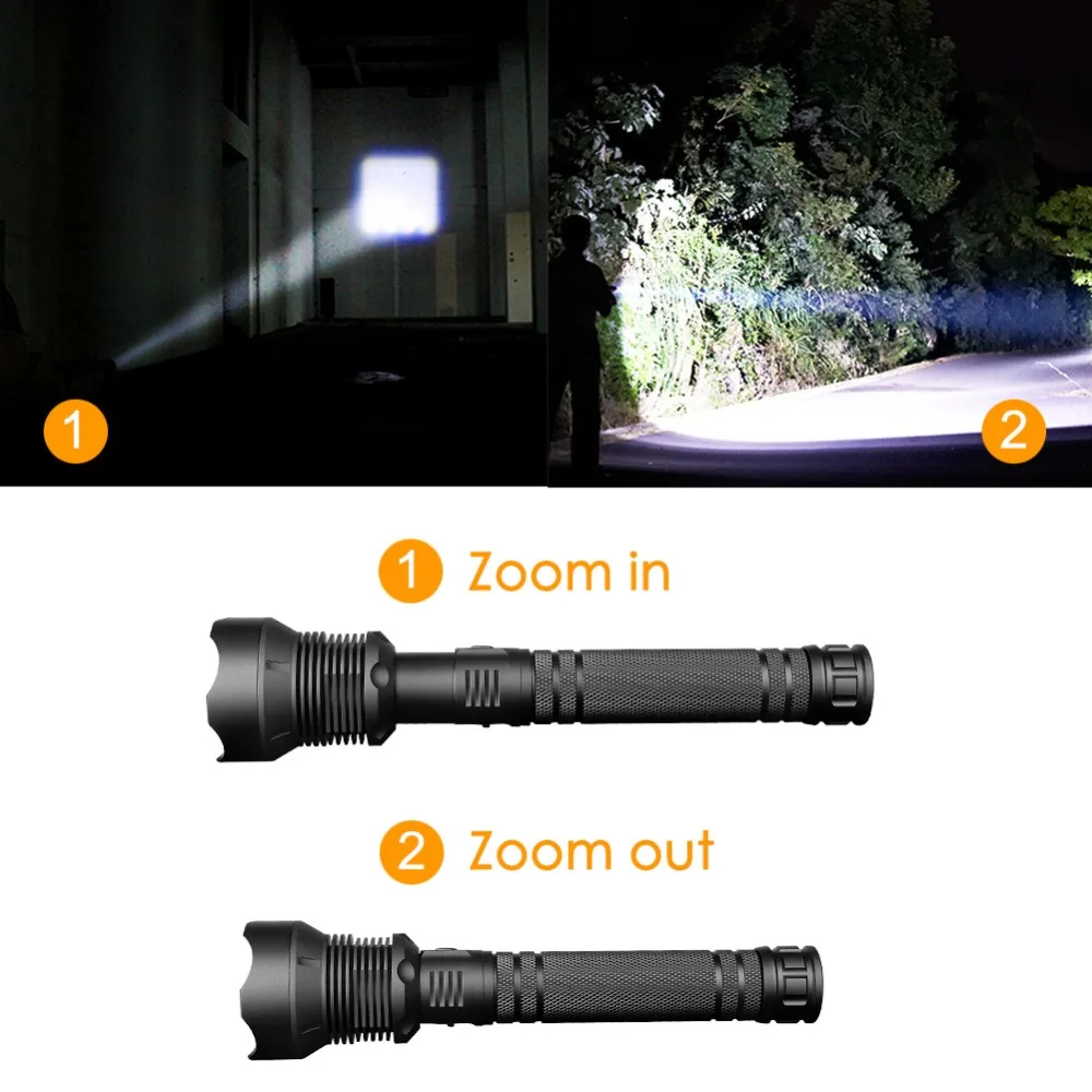 New LED Tactical Flashlight CREE XHP50 /XHP70 Highlight 3000Lumens zoomable Lanterna LED Aluminum 3 mode LED flashlight torch New LED Tactical Flashlight CREE XHP50 /XHP70 Highlight 3000Lumens zoomable Lanterna LED Aluminum 3 mode LED flashlight torch