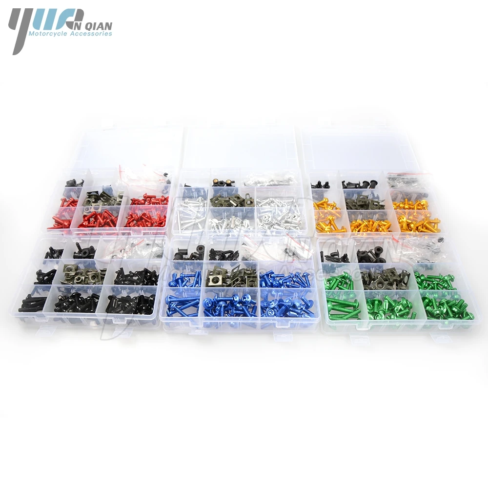 76 PCS Universal Motorcycle Fairing Body Bolts Spire Screw Spring Nuts FOR YAMAHA YZF R25 R125 R1S 600R R6S R3 R1S LE R1M R1 LE
