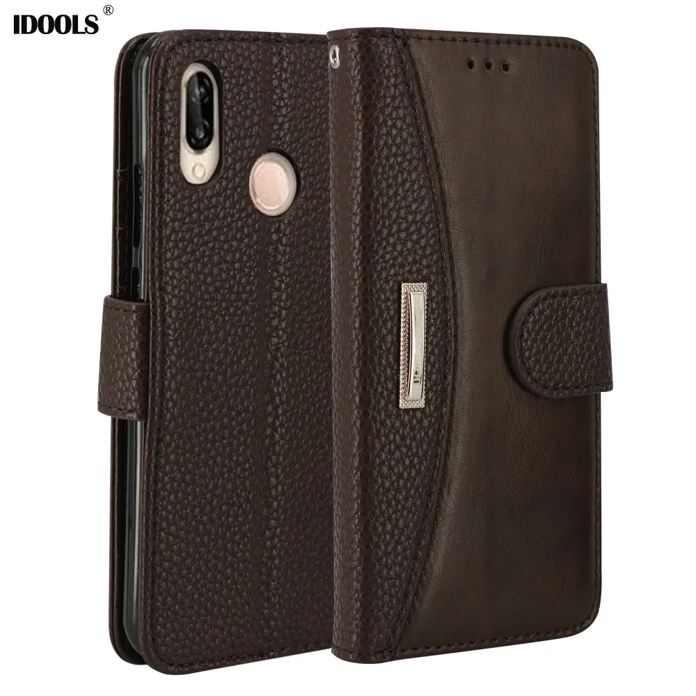 IDOOLS Оригинальный чехол для телефона Xiaomi redmi note 6 Pro 5 Capa Роскошный PU кожаный Кошелёк