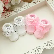 1PC Infant Newborn Toddler Baby Girls sock Kids Princess Bowknot Lace Floral Short Socks Cotton Ruffle Frilly Trim Ankle Socks 2018 lace socks girls cozy vintage lace ruffle frilly ankle socks baby girls princess socks floral kids meias school pink sweet