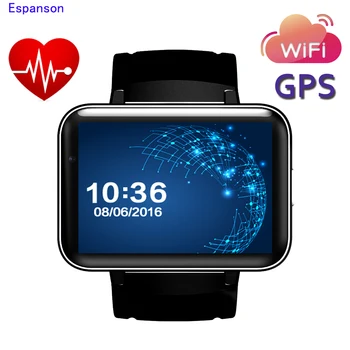 

Espanson Smart Watch 3G Android 5.1 WiFi GPS Bluetooth 4.0 Heart Rate Sport Wristwatch Phone Dial Call Camera Clock Fitness Pk98