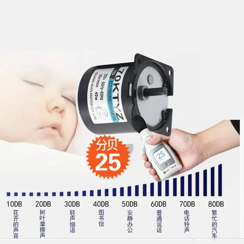 220 v ac 40 w baixa velocidade