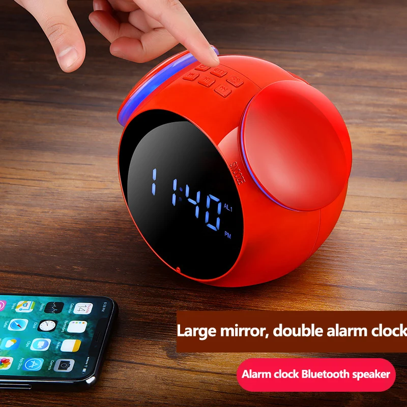 Portable Alarm Clock Bluetooth Speaker Wireless Bluetooth Speaker