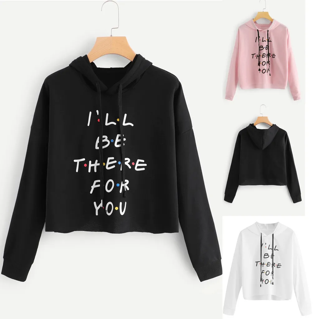 

Female Casual Long Sleeve Hoodie Pullover Sweatshirt Letter Print Women's Sweatshirt Tops Ladies clothes Pullover