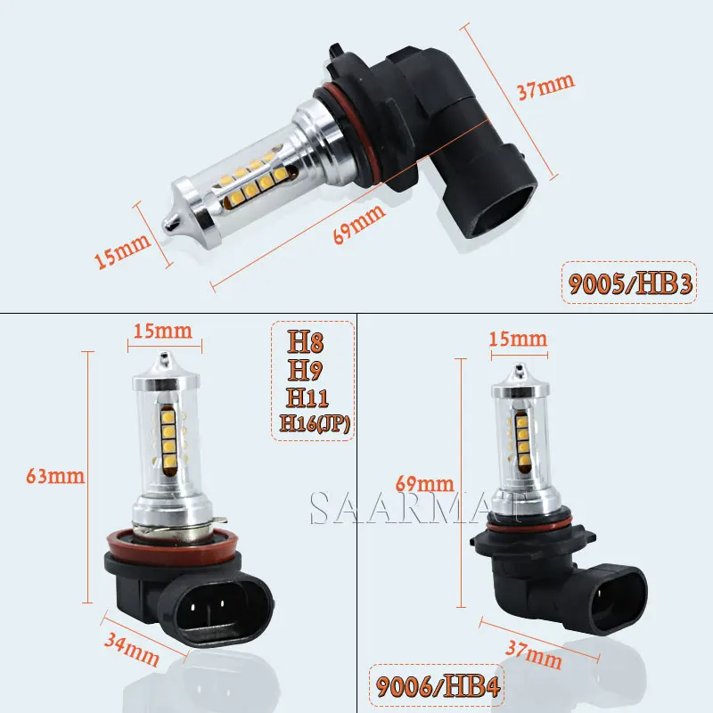 Светодиодные лампы Canbus H8 H9 H11 H16(JP) 2013 лм|light led light|h11 fog light ledled h11 |