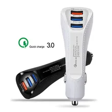 QC3.0 автомобильное зарядное устройство 3 порта USB зарядное устройство для iPhone huawei samsung мобильный телефон ladowarka samochodowa carregador порт atil autolaader