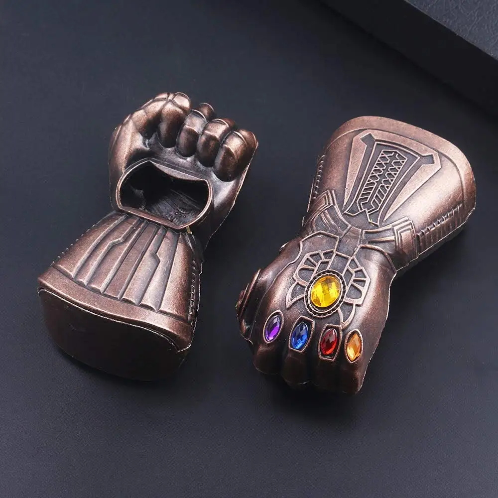 Marvel The Avengers Infinity Thanos Gauntlet Raytheon открывалка для пивных бутылок Молот Тора образный открывалка для бутылок пива с магнитом