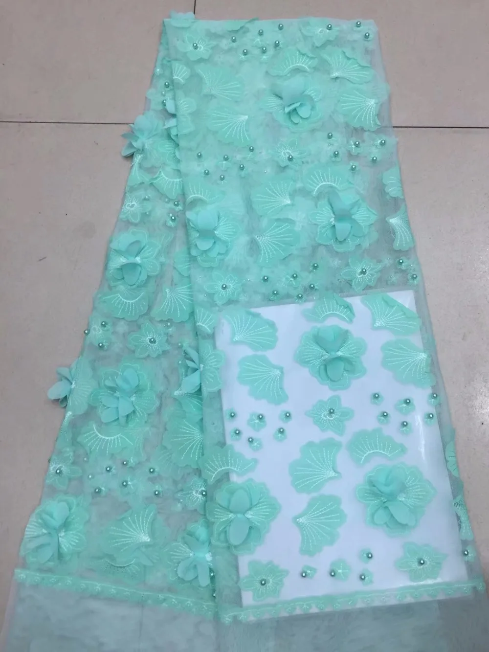 

New African applique Laces Fabrics Embroidered Nigerian tulle French Lace Fabric High-Quality