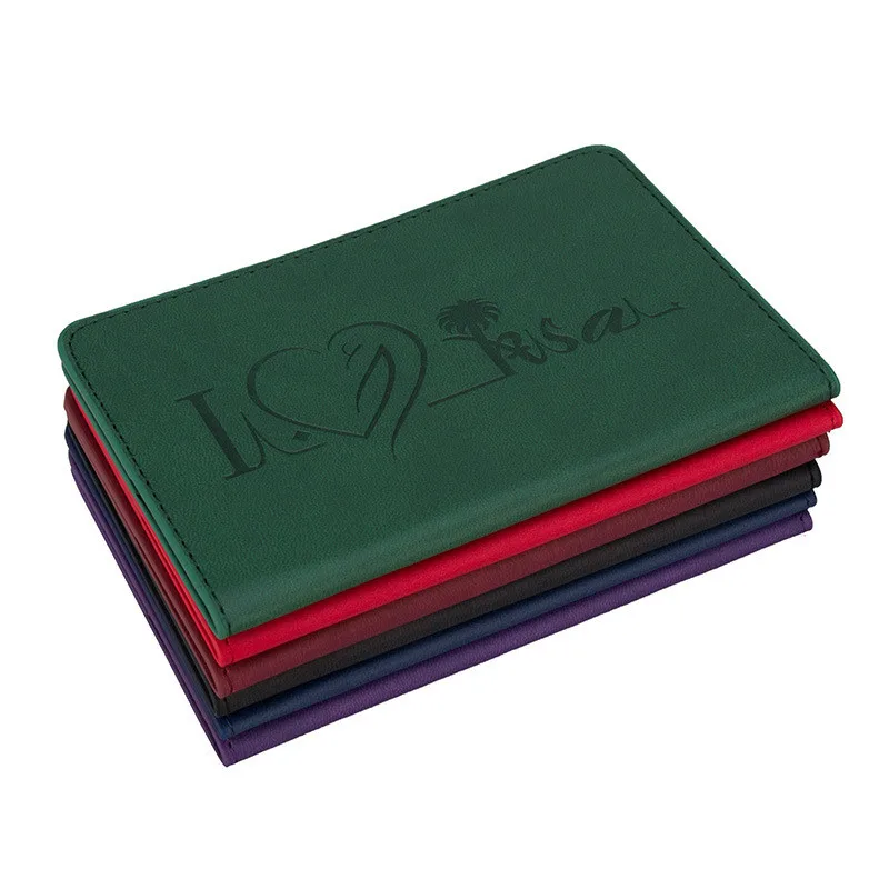 

New Travel Women Men Pu Leather Saudi Arabia Passport Cover Business Credit Card ID Holder License Ticket Wallet Clip Organizer
