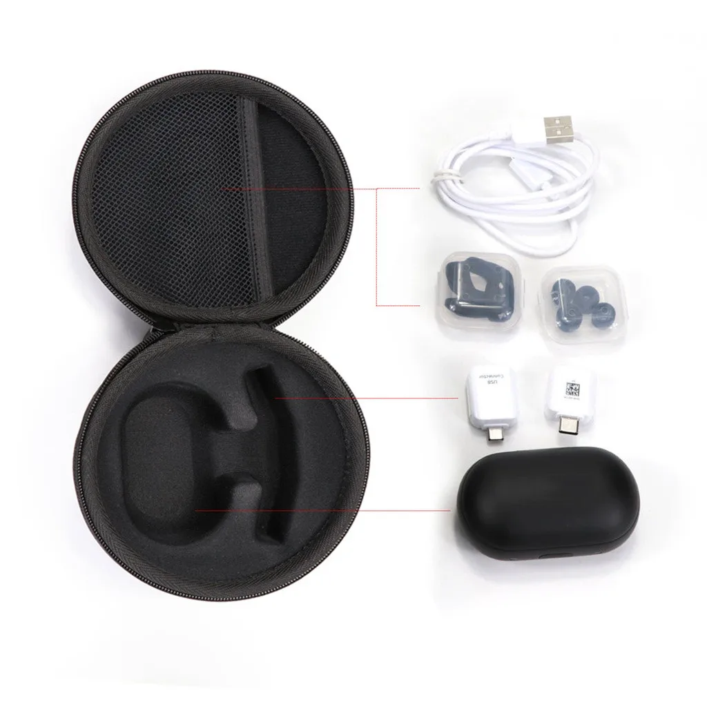 

Portable Carry Hard Storage Case Cover for Samsung gear iconx 2018 Headphone Case Protective Cover Box Bag Universal Z516