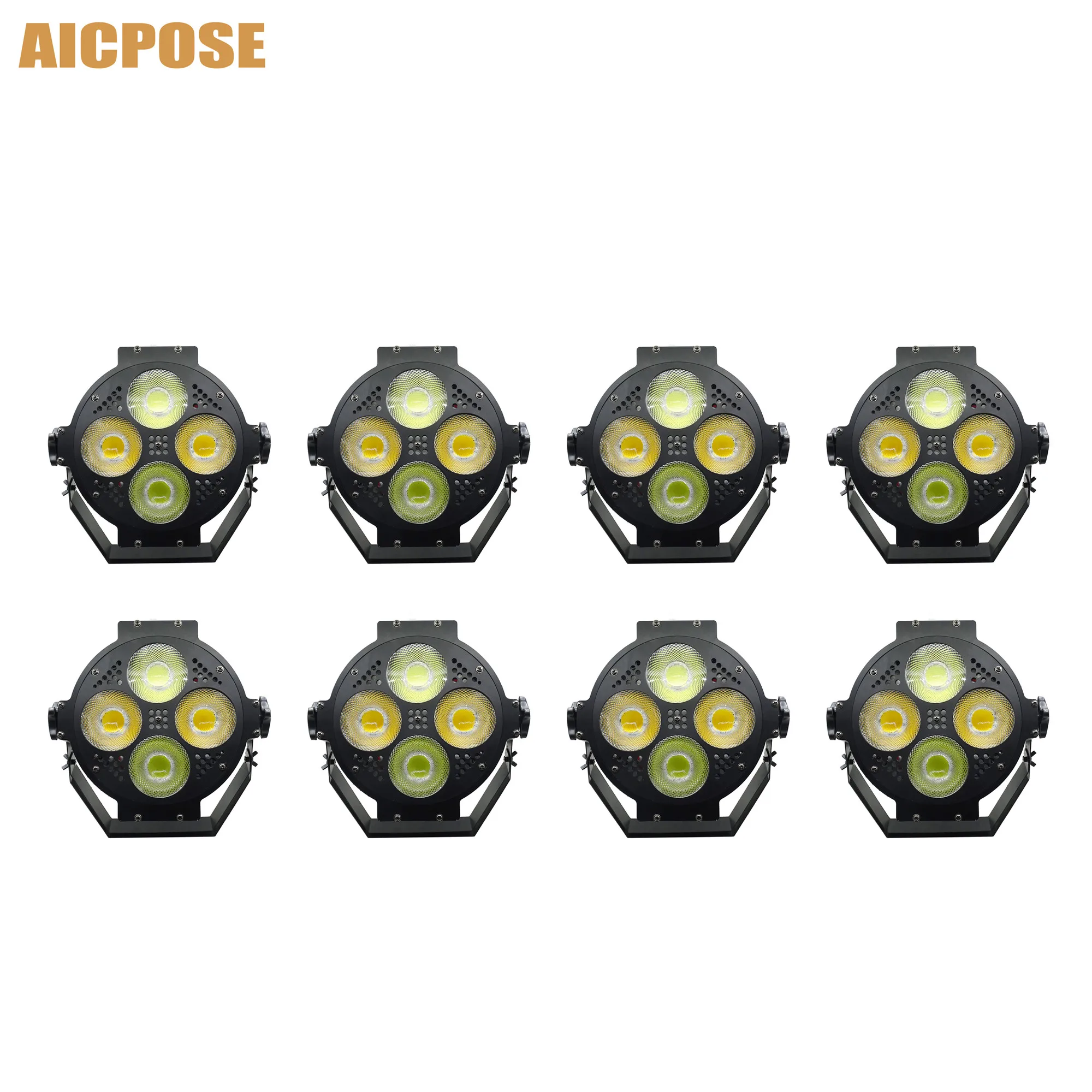 

200W COB Lights 4x50w Dyeing Lights Warm white/Cool White 2in1 4 Eyes Cob Professional Stgae Equipment flood light