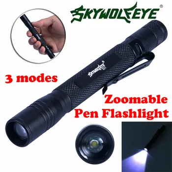 

2019 New Mini LED Super Bright Flashlight Medical Pen Light Small Torch Lamp Zoomable Flashlight #NN0312