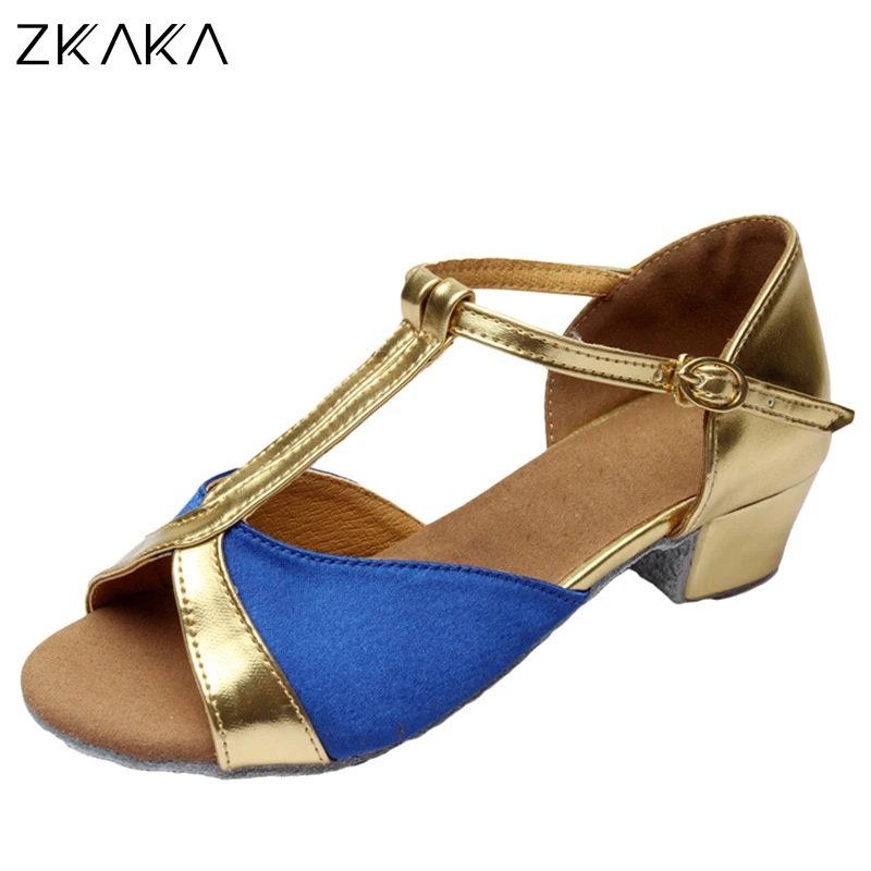 

ZKAKA Girls Sequin Latin Shoe