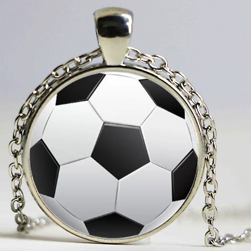 Best New Fashion Basketball football baseball Necklace Picture of Basketball Glass Photo Jewelry Pendant