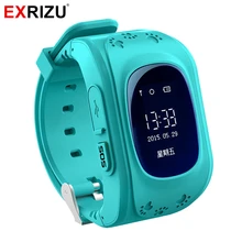 EXRIZU Q50 GPS Smart Watch Phone OLED SOS Call SIM Card Location Finder Locator Tracker Anti