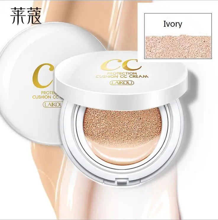 Air Cushion BB& CC крем-основа влажная пудра увлажняющий отбеливающий консилер Увлажняющий Осветляющий солнцезащитный крем Голый макияж 15 г - Цвет: Ivory