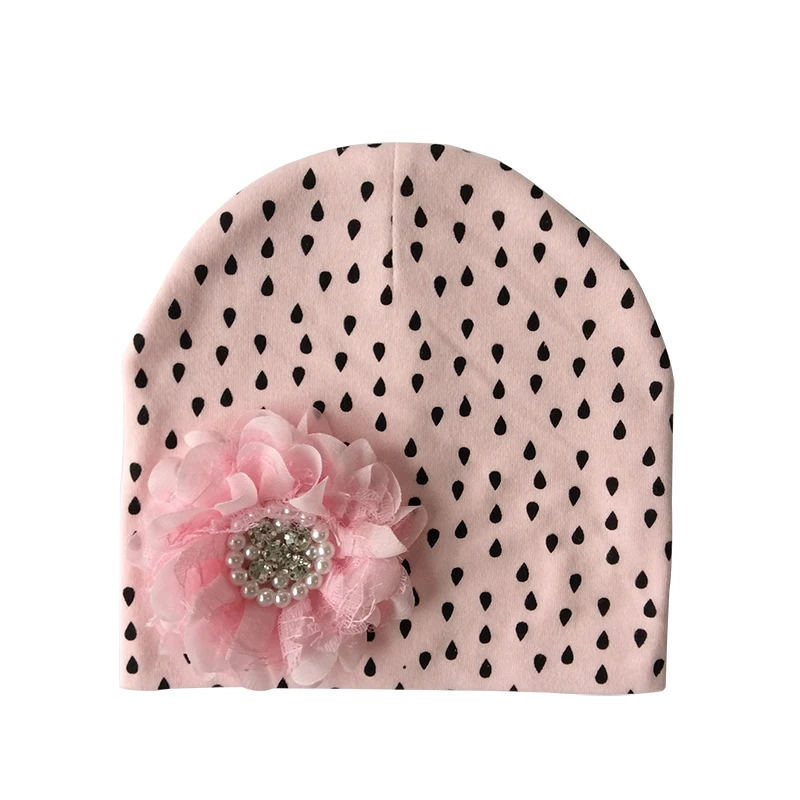 Baby Hat Cotton Floral Hat For Baby Girls Winter Caps Children's Beanie hats