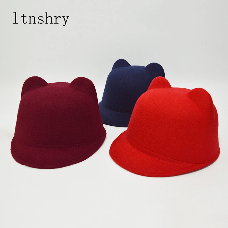 2019 Nuovo Cappello Carino Snapback Lana Do Berretto Equestre Cuccioli Cappello Orecchio Berretto Fedora Per Uomo E Donna Ragazza Orologiette Gorra Mu