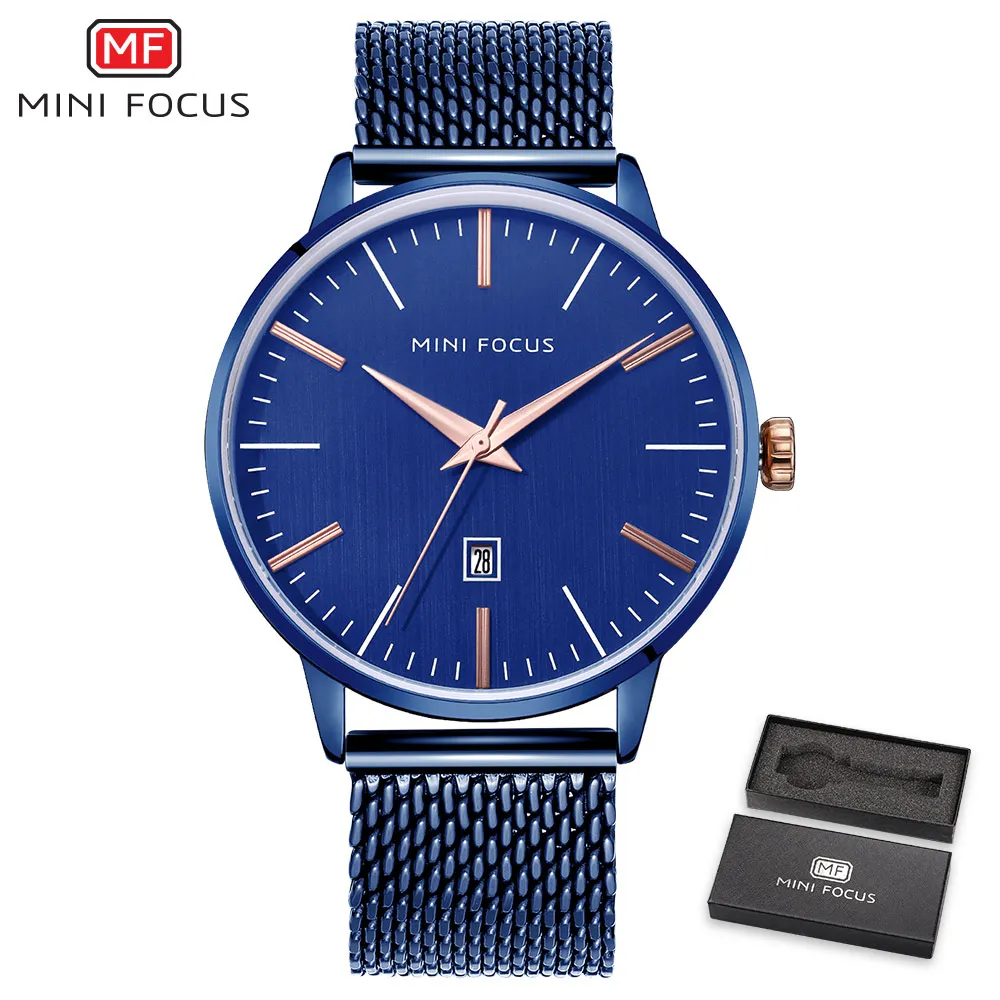 

New Top Luxury Watch Men Brand Men's Watches Ultra Thin Stainless Steel Mesh Band Quartz Wristwatch Fashion casual watches