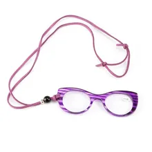 Модная женская подвеска, ожерелье, очки для чтения, новые портативные очки без ног для шеи, пресбиопические очки, кошелек, очки