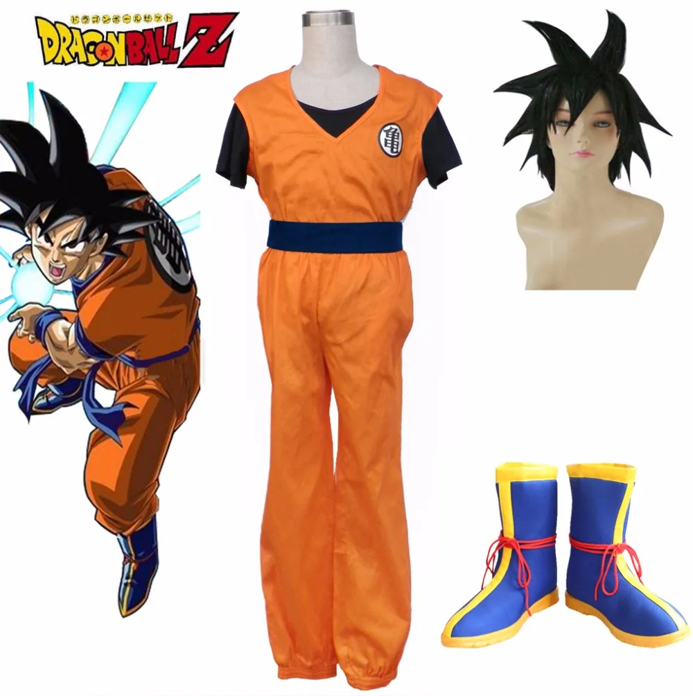 Anime Dragon Ball Z GoKu Cosplay Set Traje Extravagante da Festa roupa