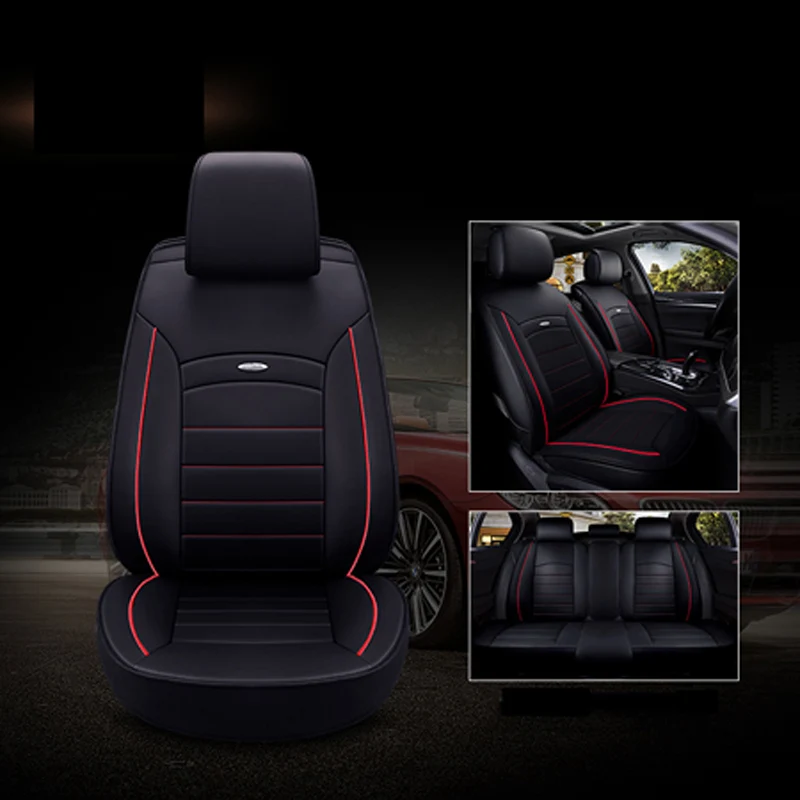 

High quality Pu leather Universal Car Seat covers for Fiat 500 Uno Palio Bravo Siena Winter Car Seat Covers 3D Breathable
