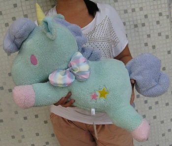 

Sanrio Little Twin Stars Blue Unicorn Pillow Cushion Plush Toy 23" NEW