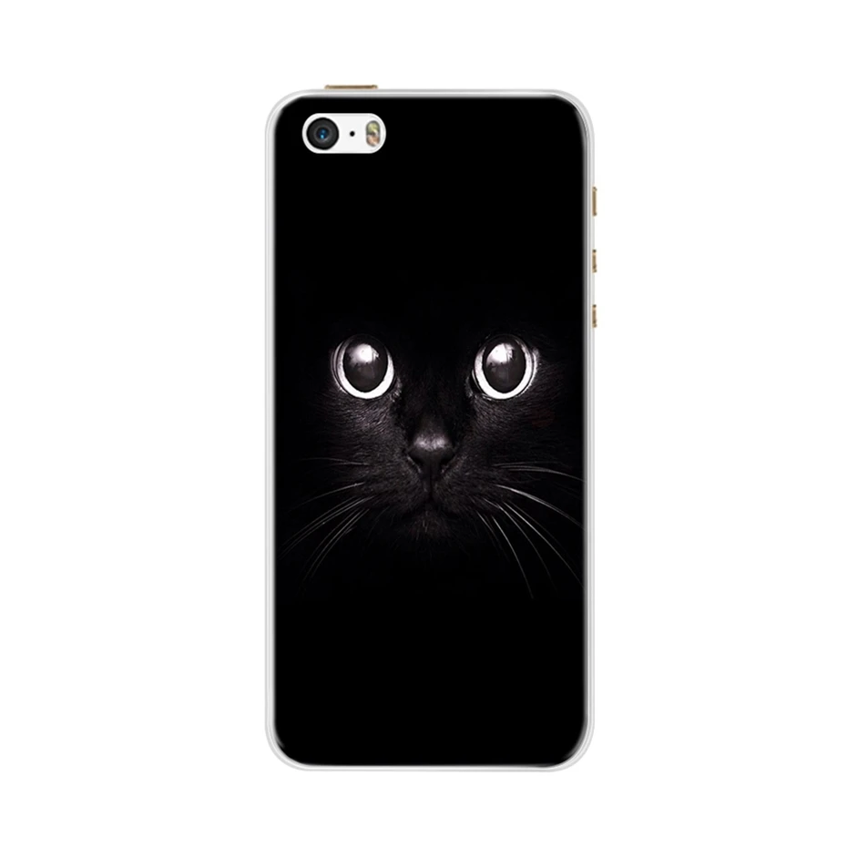 Чехол для телефона для iPhone 4, 4S, 5, SE, 5S, 5SE, Fundas, Coque, силиконовый чехол, мягкая задняя крышка для iPhone 4, 5 S, чехол, милый цветок, ультра тонкий