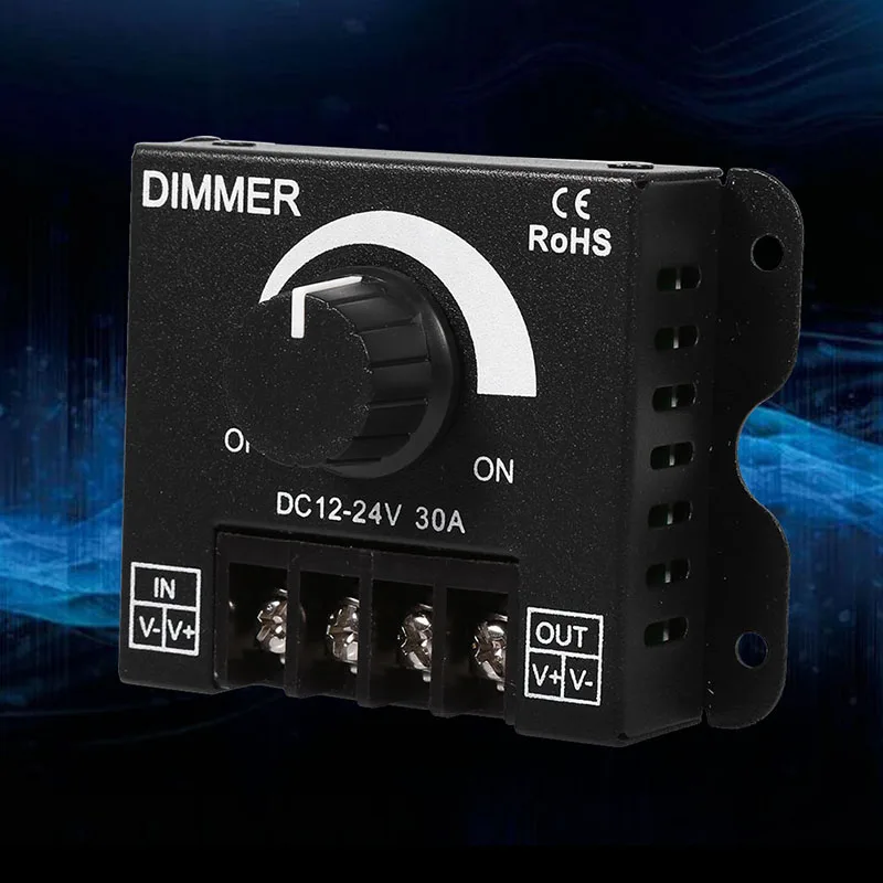 12 V-12 V 30A металлический светодиодный диммер контроллер ручной работы для полосы света DAG-корабль
