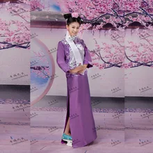 Фиолетовое китайское древнее платье династии Цин Чонг платье принцессы Infanta платье в народном стиле фото платье Косплей Один размер 081808