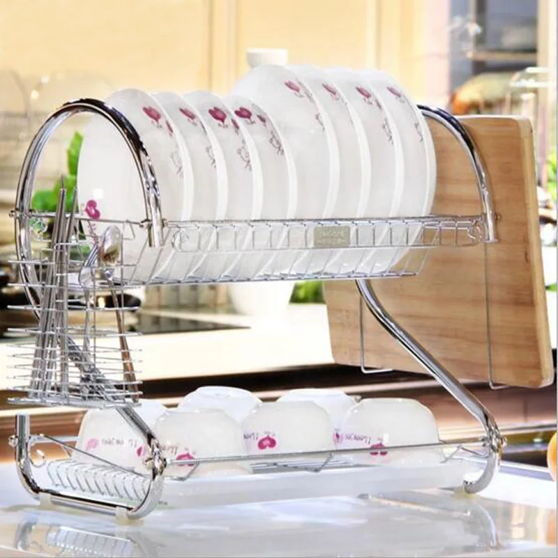 Shelf Plate Cutlery Cup Rack Bowl Rack Kitchen Dish Shelf Cutlery