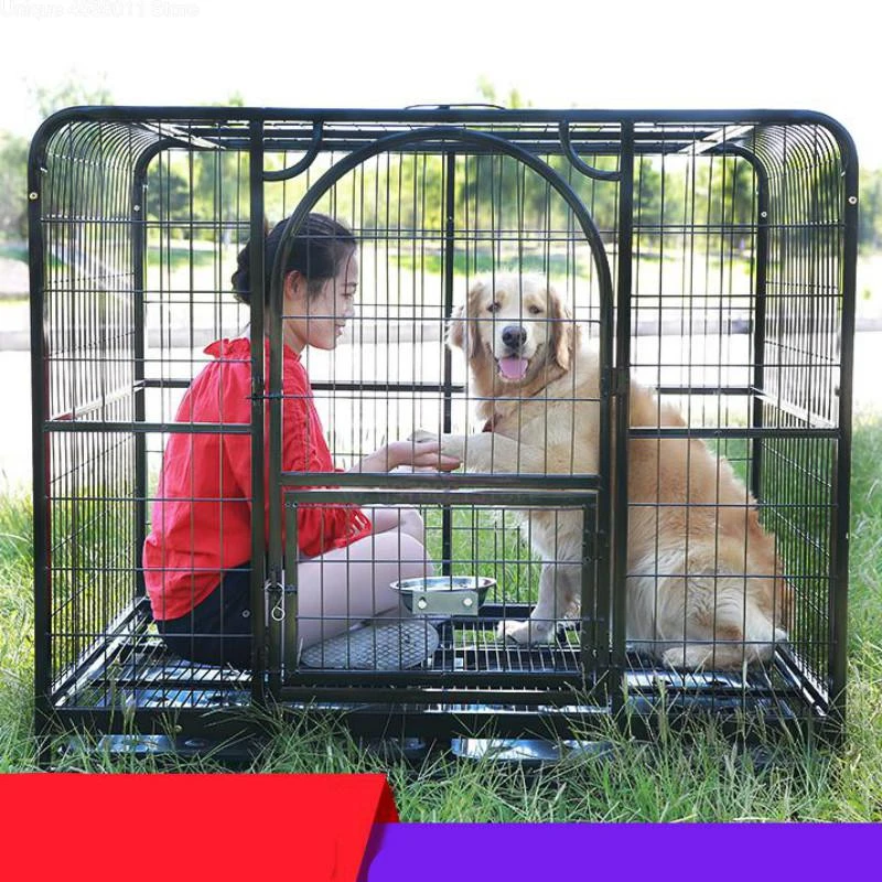 ゴールデンレトリバー犬ケージトイレ屋内大型宇宙犬ケージヴィラ犬大型犬ペットフェンスケージ 小屋 犬小屋 家畜小屋 Aliexpress