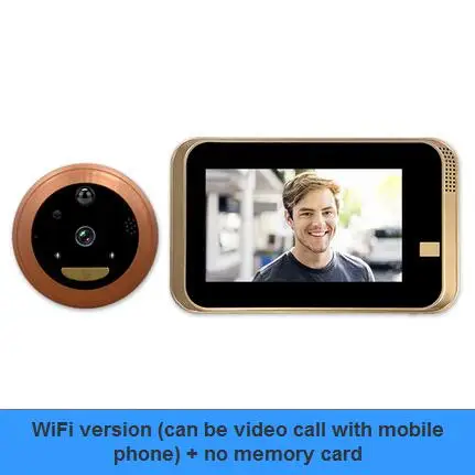 

Intelligent electronic cat eye camera mobile phone WiFi video doorbell Avoid punching night vision home security door mirror