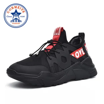 

Winter Keep Warm Man Running Shoes Outdoor Non-slip Wear Resistant Men Sport Jogging Shoes Elastic Band Male Designer Sneakers