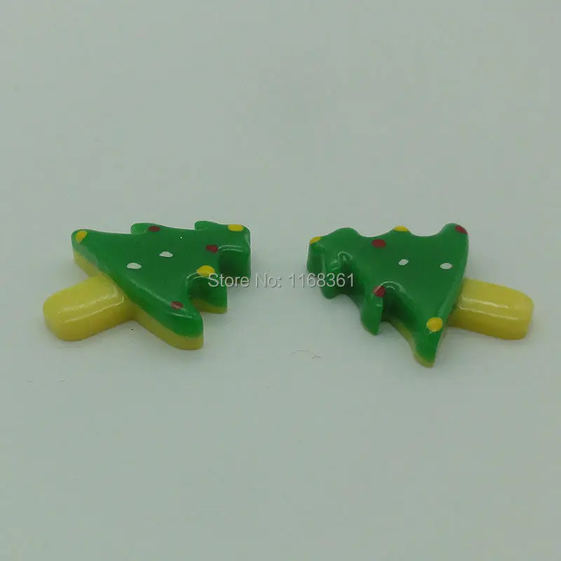 1pcs/lot resin flatback kawaii tree 23mm Cabochons Scrapbooking Hair Bow Center DIY Christmas decration C107-10