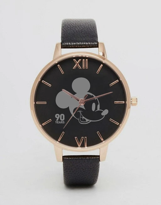 Микки 90 лет Reloj Mujer женские часы Reloj Minnie mouse Mujer Relogio Feminino Montre Femme женские часы на ремешке розового золота - Цвет: 90 years