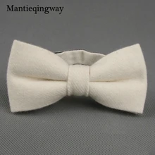 Мужской Регулируемый шерстяной однотонный цветной галстук-бабочка для свадьбы, брачные галстуки для мужчин, обтягивающие Галстуки Vestidos