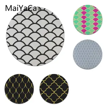 

MaiYaCa Beautiful Anime Fish Scales Gamer Speed Mice Retail Small Rubber Mousepad Size for 20x20cm 22x22cm Small Mousepad