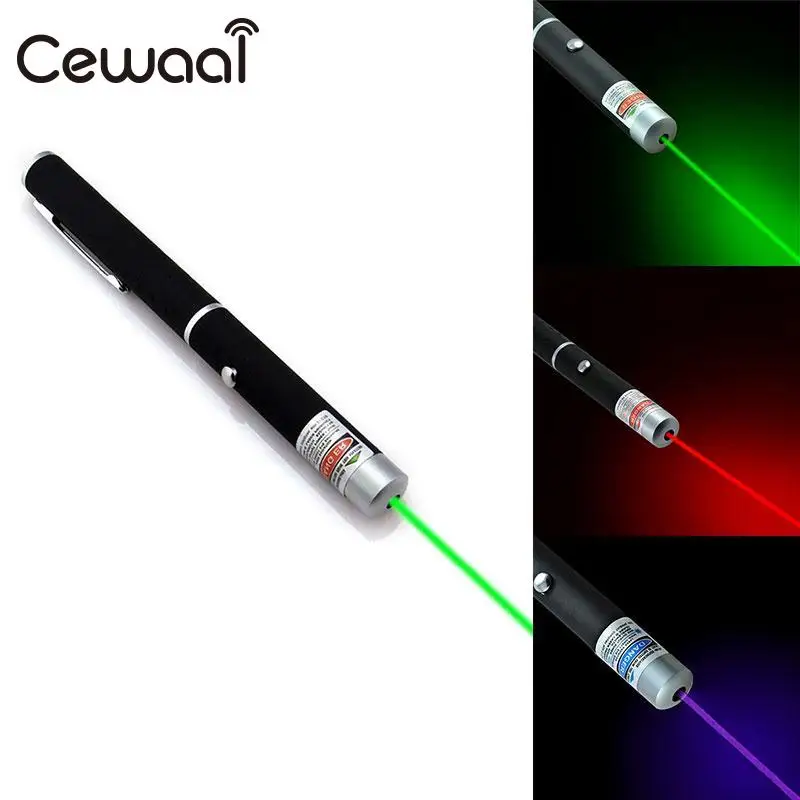 

Cewaal Potable Convenient Powerful Green/Red/Blue Violet Laser Pointer Pen Visible Beam Light High Power School Supplies