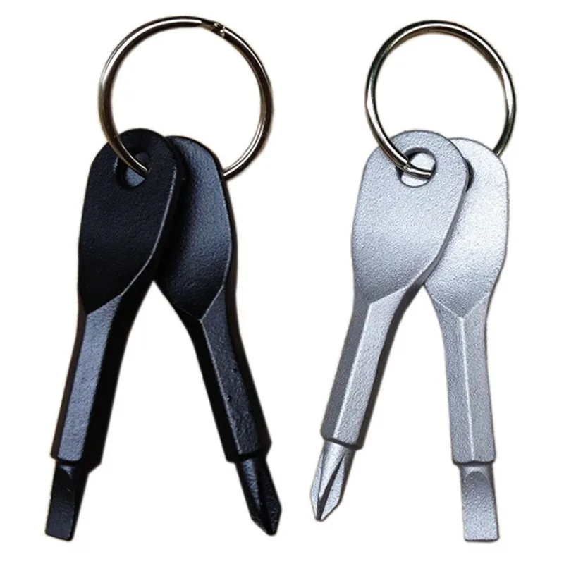 1 комплект Нержавеющая сталь Mini EDC многофункциональная отвертка ключ Форма