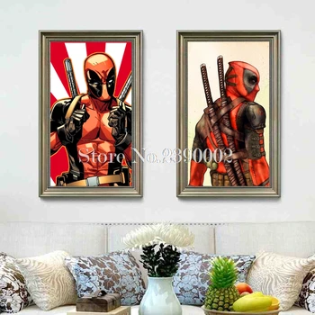

5D DIY Diamond Painting Deadpool Diamond Mosaic Cross Stitch Wade Wilson Drill Full Home Decor Diamond Embroidery Illustrations