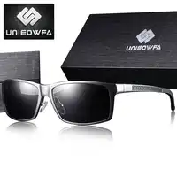UNIEOWFA Sports Prescription Sunglasses Men Polarized Myopia Sun Glasses Male Optical Prescription Eyewera Aluminum Magnesium